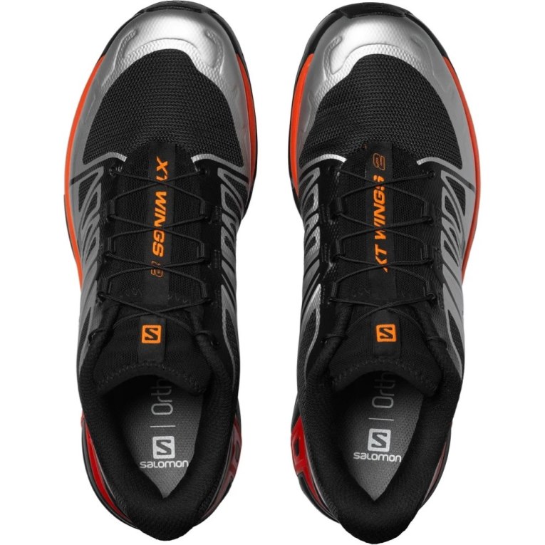 Tenis Salomon Xt-wings 2 Hombre Negros Plateados Naranjas | MX KCUH130